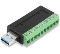 KALANKA-2PSC Connecteur de bornier à vis USB Mini vers 4 broches, Connecteur d'adaptateur USB Mini mâle DIY Carte de dérivation USB pour alimentation transfert de données de charge par câble-USB 3.0