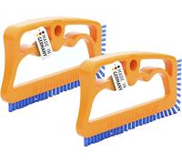 Kalanka-2x Brosse Fuginator Pour Joints De Carrelage Orange/Bleu ¿ Brosse Innovante Pour Joints De Nettoyage Des Joints Dans La Salle De Bain, La Cuisine Et La Maison