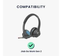KALANKA-2X Coussinet Compatible avec Jlab Go Work Gen 2 Coussinet - Coussinets en Mousse pour Casque Audio - Noir