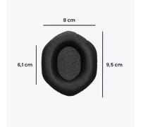 KALANKA-2X Coussinet Compatible avec V-Moda Crossfade M-100 / LP2 / LP/S Coussinet - Coussinets en Mousse pour Casque Audio - Noir