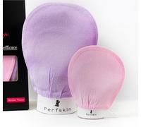 Kalanka-2x Gant Exfoliant Viscose Naturel Corps Et Visage, Poil Incarné, Peau D'orange, Sans Savon Noir, Gommage Naturel, Pour Bain/Toilette/Hammam, Gants Exfoliants,Accessoire Femme Homme Enfant