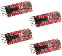 KALANKA-3.3V 5V FT232RL FTDI Mini USB vers TTL Module Adaptateur de convertisseur série pour Arduino Mini Port (4 Pcs)