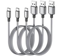KALANKA-3 Pack USB A to USB C Cable 3 Feet 3 Amp USB 2.0 Type C Fast Charging Data Sync Compatible with iPhone 15/15Pro/15Pro Max, Galaxy S23/S22/S21, Note10/9, Devices