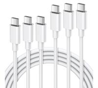 KALANKA-3 Pack USB C to USB C Cable 1M, Fast Charge 60W Type C Cable, Charger Wire Cord Compatible with Samsung Galaxy S23 S22 S21 S20 iPad Pro MacBook iPhone 16 15 Pro Huawei Google Pixel
