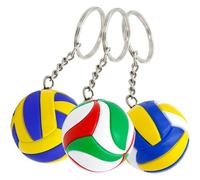 Kalanka-3 Pcs Porte-Clés Volley-Ball Kit Porte-Clés Bijoux De Volley-Ball Pour Les Amateurs De Volleyball Cadeaux Pour Les Amateurs De Volley-Ball Délicat Élève Lanière En Alliage, Multicolore