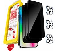 KALANKA-3 Pi¿¿ces Verre Tremp¿¿ pour iPhone 16 Pro Max Ecran Anti Espion Vitre Accessoire Coque Amical avec 3 Pi¿¿ces Cam¿¿ra Arri¿¿re Protecteur