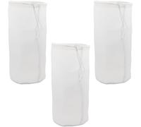 Kalanka-3 Pièces 200 Mesh Filtrant En Mailles De Nylon Fines,Sac À Lait De Noix,Pour Lait De Noix Végan,Lait D'amandes,Jus De Fruits,Café,Fromage,Vin(23 * 11cm)