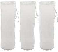 Kalanka-3 Pièces 200 Mesh Filtrant En Mailles De Nylon Fines,Sac À Lait De Noix,Pour Lait De Noix Végan,Lait D'amandes,Jus De Fruits,Café,Fromage,Vin(25 * 7cm)