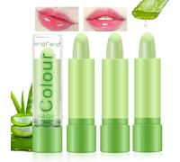 Kalanka-3 Pièces Lot Rouge A Levre Magique Change De Couleur Aloe Vera Rouge A Levre Mat Longue Tenue Jelly Lipstick Baume A Levre Teinté Brillant À Lèvres Rose Maquillage Cadeau Femme Filles