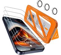 Kalanka-3 Pièces Verre Trempé Pour Iphone 17 Pro + 1 Jeu Protection Caméra Arrière, Top 9h+ Glass Film, [12 Pieds Qualité Militaire Protection Écran], Auto-Install 1s, Coque Compatible