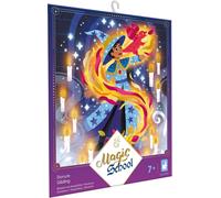 KALANKA-- 3 Tableaux Dorure - Thème Magie - Magic School - Kit Loisir Créatif Enfant - Apprentissage Motricité Fine et Concentration ¿ Dès 7 ans ¿ J07732