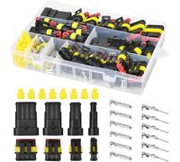 Kalanka-300 Pièces Imperméable À L'eau Connecteurs, Voiture Étanche Connecteur Électrique, Terminal Électriques De Voiture Étanche À 1/2/3/4 Broches, Kit De Connecteur Étanche Pour Moto Voiture
