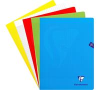 Kalanka-303381c Un Cahier Agrafé Mimesys - 24x32 Cm - 140 Pages Grands Carreaux - Papier Blanc 90 G - Couverture Polypro Couleur Aléatoire