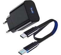 KALANKA-30W USB C Chargeur Ultra Rapide avec GaN Tech - et 1M Cable Plat USB-C [10mm Connecteur] pour Doogee S200 V40 V20 V10 S89 S98 S97 S88 Plus S86 S96 Pro S59 S68 Pro Telephone Portable Incassa