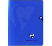Kalanka-322751c Un Cahier Agrafé Mimesys Bleu Marine - 17x22 Cm - 48 Pages Grands Carreaux - Papier Blanc 90 G - Couverture Polypro