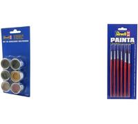 KALANKA-- 32341 - Accessoire pour Maquette - Couleurs Militaires 6 Pots & 29621 - Accessoire Maquette - Pinceaux - Pinceaux Standard 6 Tailles