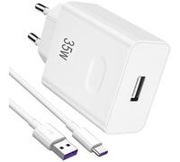KALANKA-35W USB Chargeur Rapide pour Honor X6b X8c X8b Magic7 6 Lite 200 Smart/Lite,35W Chargeur avec 5A Câble USB C 1m pour Honor 400 90 70 Lite Magic6 6Pro X8a X7a X6a Pad X8a X9a X9 9 8