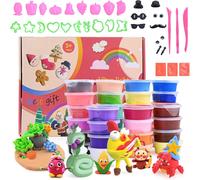 KALANKA-36 Pots de Pate A Modeler,Séchage à L'air Ultra Light Argile Magique Arts et Artisanat pour Enfants DIY Pâte à Modeler Créative avec Outils, Accessoires pour Animaux