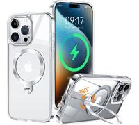 KALANKA-360¡ã Rolatif Support Magn¿¿tique Coque pour iPhone 14 Pro Max [CD Anneau Support Stable pour Mag-Safe] [N¡ã1 Puissance Magn¿¿tique & Antichoc Protection Militaire] Coque Fine Durable,Transpar