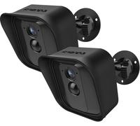 KALANKA-360 Degrés Support de Fixation Murale Ajustable et Peau de Protection en Silicone pour Blink XT Caméra de Sécurité Intérieure/Extérieure (Noir, 2 Ensembles)