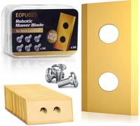 KALANKA-36pcs Lames Robot Tondeuse pour Worx Landroid, Lames de Rechange de Haute Qualité pour Tondeuses à Gazon avec Vis Correspondantes, Lames en Titane Compatibles avec Worx et LandXcape