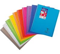 Kalanka-396001c Un Cahier À Spirale Koverbook - A4+ 22,5x29,7 Cm - 160 Pages Détachables Petits Carreaux - Papier Blanc 90 G - Couverture Polypro Couleur Aléatoire