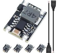 KALANKA-3A Mini module abaisseur, carte de convertisseur abaisseur DC-DC 5V-30V à 5V régulateur de tension PCB Power Buck Board - paquet de 5 avec câble USB femelle