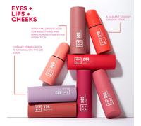 Kalanka-3ina Makeup - The No - Rules Stick 114 - Brun Clair - Blush Crème Brun Clair Aux Acide Hyaluronique - Blush Stick Pour Yeux Lèvres Et Joues - Blush Au Fini Naturel Et Lumineux - Vegan - Cruel