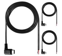 KALANKA-3pcs 100cm 22AWG Pigtail USB Type-C Male 5V 3A Right Angle USB-C to Bare Wire 2 Pin USB Type C Tail Cable Extension Power Cable for DIY