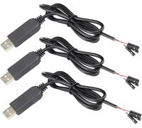 KALANKA-3PCS PL2303HX PL2303 1M convertisseur câble USB to UART TTL 4P RS232 Converter