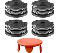 KALANKA-4 Bobine de Fil Convient pour Bosch F016800351,Rechange Coupe Bordure pour Bosch Art 30-36 L1,AdvancedGrassCut36,Art 24/27/30/24+/27+/30+,1600A00X61/1600A00DU0 Couvercle(4 Bobine+1 Couvercle)