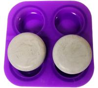 Kalanka-4 Cavities Silione Mandala Round Urchin Mold For Making Cement Or Gypsum Stones For Mandala Dot Painting (1 Round Mold 4 Cavities)-Kalanka