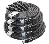 KALANKA-4 Pack 60W USB C to USB C Fast Charging Cable 0.5/1/2/3M for iPhone 15 Pro Max Plus, Samsung Galaxy S24, iPad, Tab, Mi, Xiaomi, Huawei, OnePlus