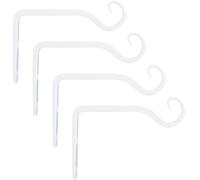 KALANKA-4 Pack Crochet mural Support pour plante suspendue Decorative Straight Plant Hanger for Bird Feeders, Planters, Lanterns, Wind Chimes Indoor Outdoor, White,15cm