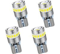KALANKA-4 Pcs T10 (W5W) LED 6000K Blanc 12V Voiture Ampoules 194 168 pour Lampe Remplacement de Position, Plaque, Dôme Côté et Stationnement - 2 ans Garantie.
