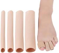 Kalanka-4 Pièces Orteils Protection Tube,Séparateurs D'orteils,Protections En Tissu Pour Orteils,Couvre-Orteils,Doigts Soulager Douleur Protection,Doigts Protection Tube,Tube De Coussin D'orteil