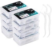 Kalanka-400 Pièces Fil Dentaire , Fourchette Interdentaire, Avec Récipient Hygiénique Et Portable. Soins Dentaires Pour Toute La Famille.