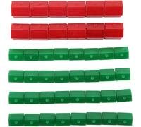 Kalanka-44 Pièces De Rechange Pour Jeu Monopoly Maisons En Plastique Pièce De Jeu Accessoires Supplémentaires Pour Les Amateurs De Jeux De Société