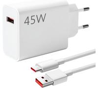 Kalanka-45w Chargeur Rapide Pour Xiaomi Note 13 12 11 10 Pro, Adaptateur Rapide Charge Turbo Avec Câble 6a Usb C 1m Compatible Avec Xiaomi Pad 6 5, Redmi Note 14 Pro 13x Poco M6 X5 M5s M4 X3 F3 Mi 11