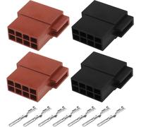 KALANKA-4pcs 16 Broches Prise de Connecteur Faisceau de Câblage Audio de Voiture avec 32pcs Mini Bornes de Contacts ISO Connecteur de Câble d'adaptateur Câble d'autoradio Stéréo