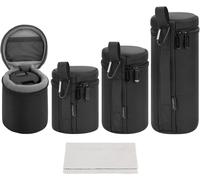 KALANKA-4pcs Camera Lens Box Sac étanche pour Objectif de Protection pour Objectif Reflex numérique Sac d'objectif épais de Taille 4 pour Nikon, temron, Sigma, Sony, Fuji, Panasonic