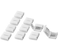KALANKA-4Pin RVB 5050 Bande LED adaptateur sans soudure Connecteur Pour 5050SMD non-étanche RGB bande 10pcs
