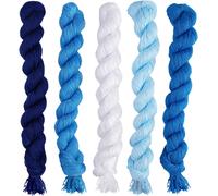 Kalanka-5 Couleurs Fil A Broder, 1.2 Mètres Fils Bracelet Brésilien, Fils Broderie, Embroidery Floss, Fil À Broder En Coton Pour Bracelets D'amitié, Tricot, Couture, Projets De Loisirs Créatifs