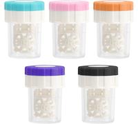 Kalanka-5 Pi¿¿Ces Etui Pour Lentilles De Contact, Mini Contact Lenses Case Avec Panier, Etui Pour Lentilles De Contact ¿¿ Rotation Manuelle Machine De Nettoyage Portable Pour La Maison, Les Voyages (4