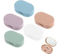 Kalanka-5 Pi¿¿Ces ¿¿Tui De Lentilles De Contact Boite De Lentilles De Contact De Voyage Mini Supports Lentilles Contact Portable Boite ¿¿ Lentilles Avec Mirroir Pincette Baton Pour Voyager ¿¿ L'ext¿¿R