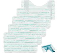 KALANKA-5 pièces Housse de Rechange pour Balai Nettoyeur de Douche Bath Cleaner pour Leifheit Micro Duo,Chiffon de Remplacement en Microfibre adapté au Nettoyage de la Salle de Bain