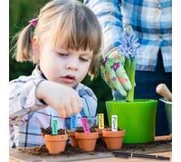 KALANKA-500 Pièces Étiquettes en Plastique pour Plantes, Etiquette Potager Plastique, Mini Étiquette pour Semis, Etiquettes Jardin Imperméable Exterieur avec 2 Feutres Noirs pour Graines, Herbes, Fle