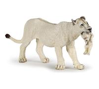 KALANKA-- 50203 - Figurine - Animaux - Lionne Blanche avec Petit
