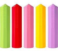 Kalanka-5pcs Articles Sensoriels À Mastiquer De Silicone, Bonnet À Crayons Créatif Pour Enfants, Conçu Pour La Dentition De Bébé, Colliers À Mâcher En Silicone Durables Et Dolides