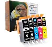 KALANKA-5X Cartouches Compatibles avec Canon PGI-525 CLI-526 pour Pixma iP-4800 iP-4850 iP-4900 iP-4950 iX-6550 MG-5140 MG-5150 MG-5250 MG-5350 MG-6150 MG-6250 MG-8150 MG-8250 MX-715 MX-880 MX-885 MX